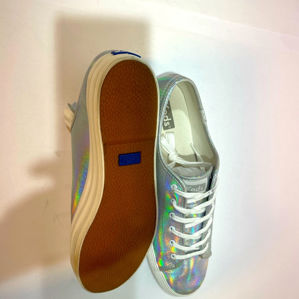 Keds Iridescent Silver Sneakers
Size 10 NWOT - Picture 15 of 16
